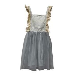 Little Trendsetter  Barand Light Blue Lace Dress - GD104